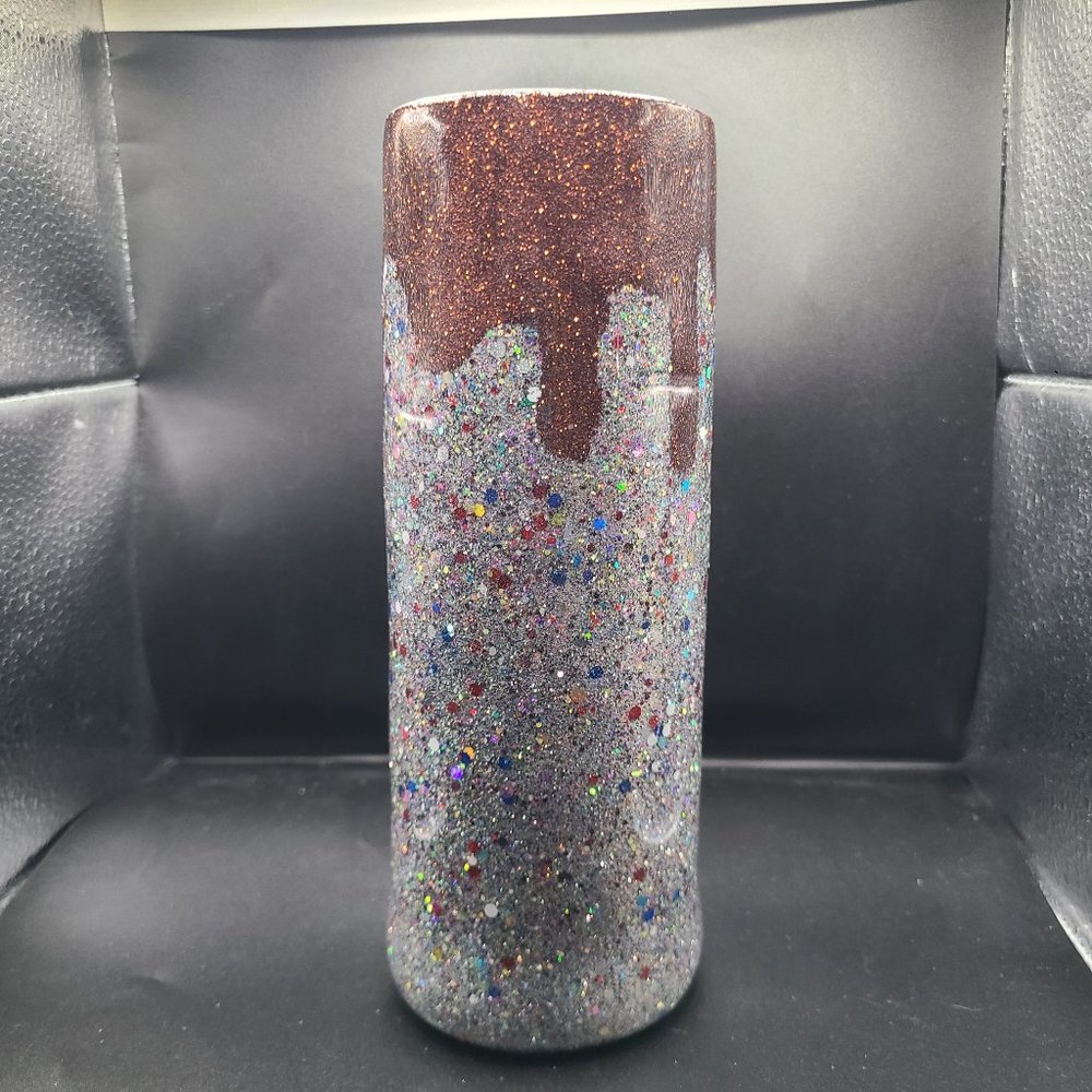 Chocolate Drip & Confetti 20 oz. Skinny Tumbler